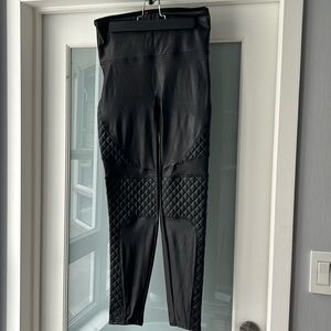 Spanx Faux Leather Moto Leggings